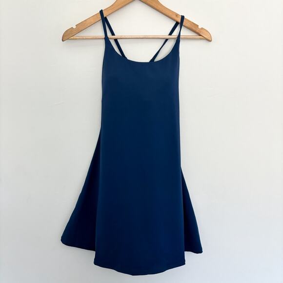 NWT Halara Softlyzero Navy Exercise Dress - Picture 4 of 9